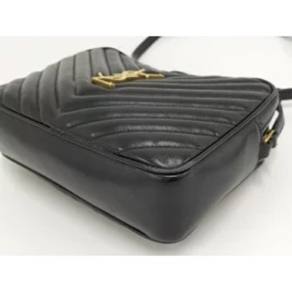 SAINT LAURENT Monogram Camera Bag Fringe Leather Black - Picture 3 of 9